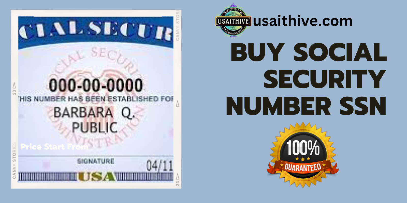 Buy Social Security Number SSN