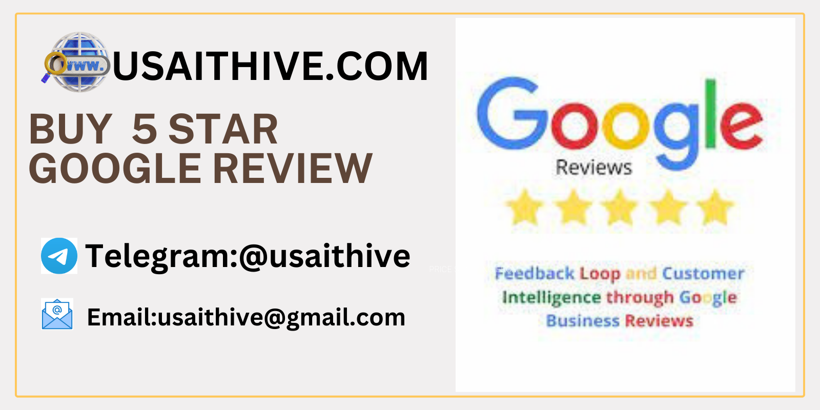 Buy  5 star Google review